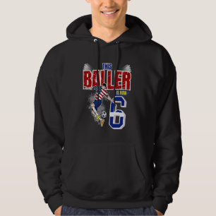 This Baller Is Now 6th Years Old Soccer Birthday P Hoodie