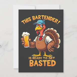 This bartender is ready to get blasted invitation