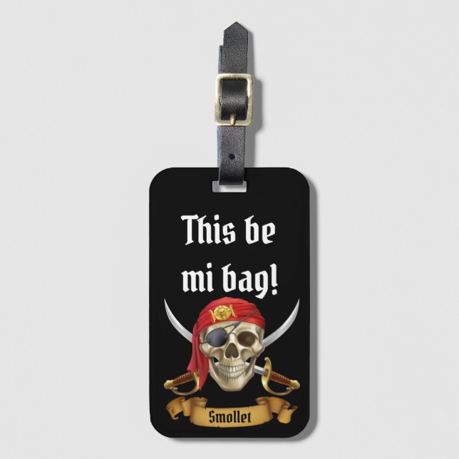 This be Mi Bag! Personalize Luggage Tag (Front Vertical)