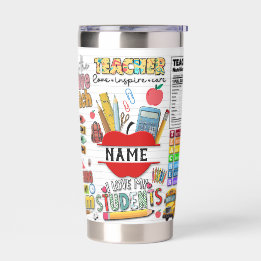 This belong to My Best Teacher Ever custom name Insulated Tumbler