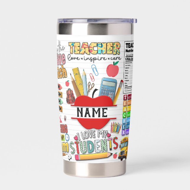 This belong to My Best Teacher Ever custom name Insulated Tumbler (Left)