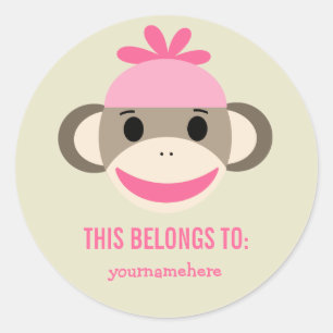 THIS BELONGS TO CLASSIC ROUND STICKER