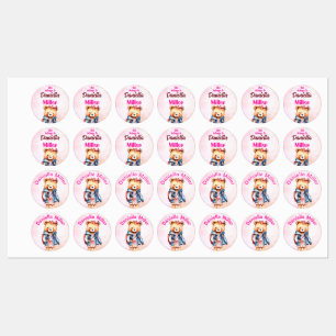 This belongs to cute teddy bear with a bag kids' labels