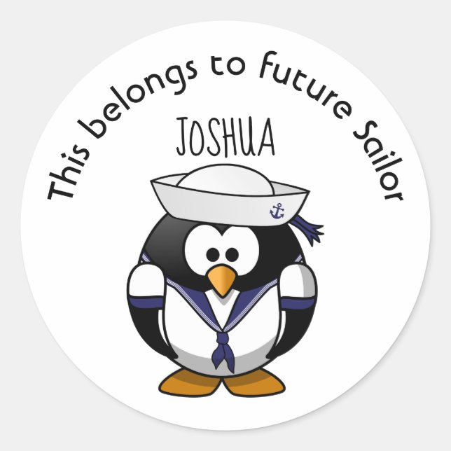 This belongs to future Sailor Classic Round Sticker (Front)