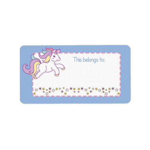 This belongs to  label _ Cute unicorn 1