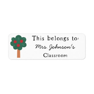 This Belongs to Teacher Classroom Label Stickers