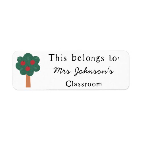 This Belongs to Teacher Classroom Label Stickers