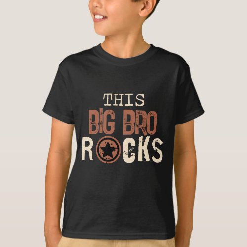 This Big Bro Rocks Personalized  T_Shirt