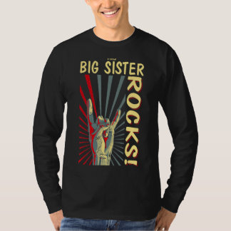 This Big Sister Rocks Vintage Retro Concert 70s 80 T-Shirt
