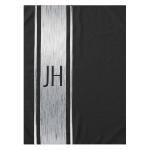 This black & white nobleman bachelor party tablecloth
