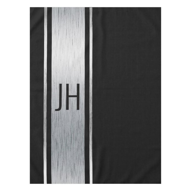 This black & white tuxedo nobleman bachelor party  tablecloth (Front)