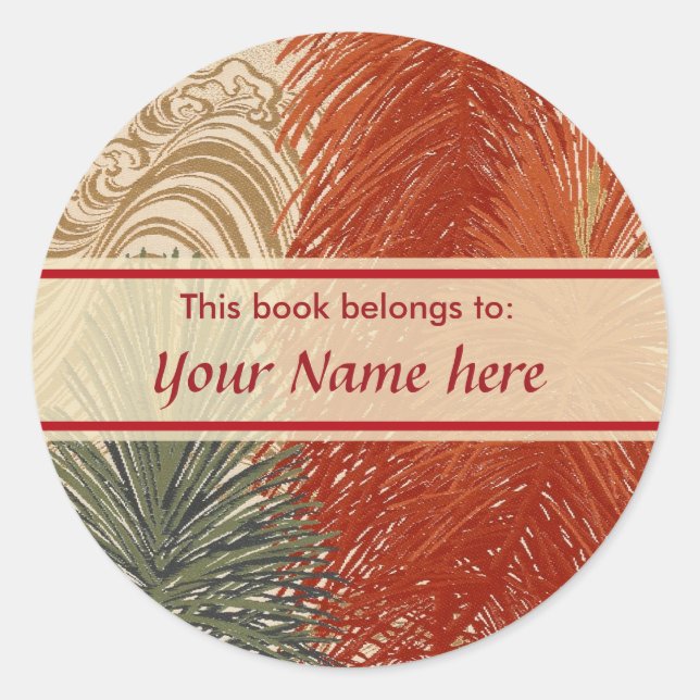 This book belongs Sticker (Front)