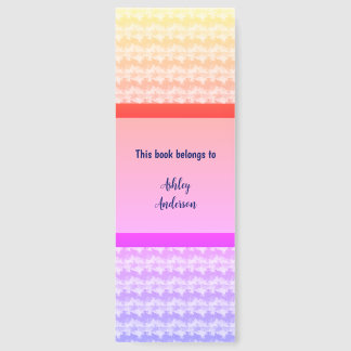 This Book Belongs To Custom Name Bookmarks