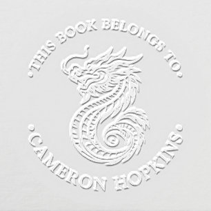 This Book Belongs To Dragon Embosser