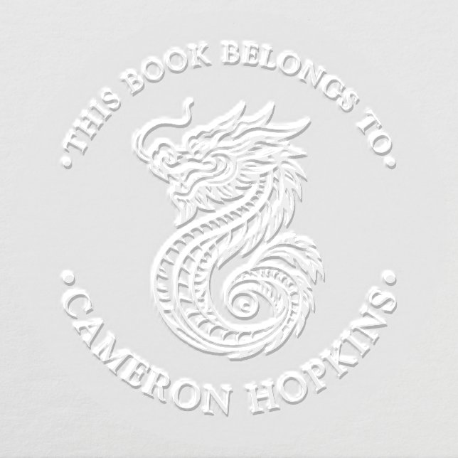 This Book Belongs To Dragon Embosser (Design)