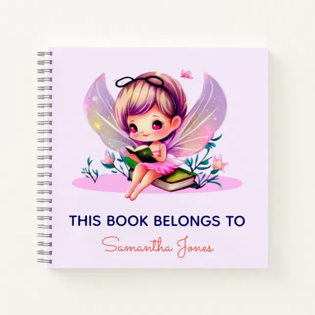 This Book Belongs to - Fairy Notebook (Front)