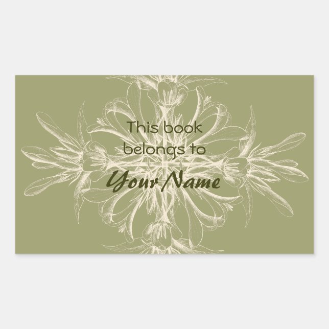 This Book Belongs To Flower Stickers (Front)