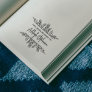 This Book Belongs To Greenery Custom Name Script Rubber Stamp