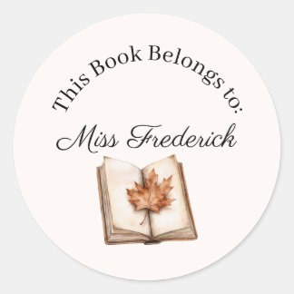 This Book Belongs to Labels, Teacher Stickers