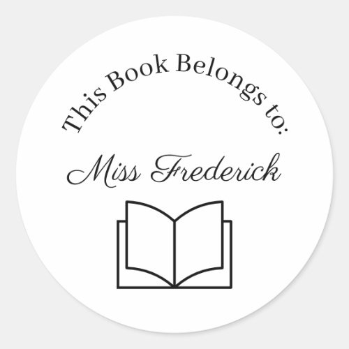 This Book Belongs to Labels, Teacher Stickers