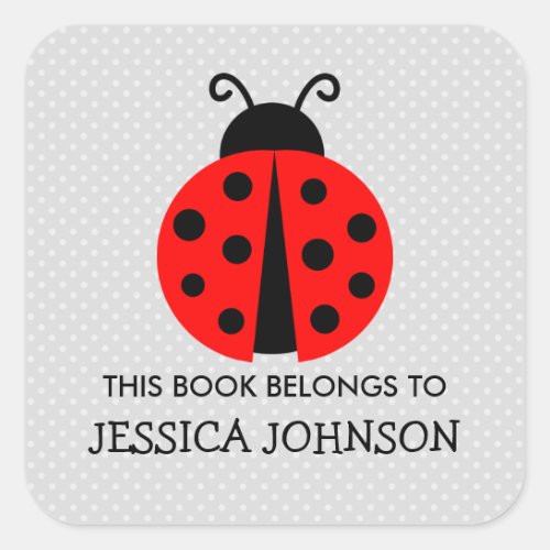 This book belongs to ladybird bookplate stickers