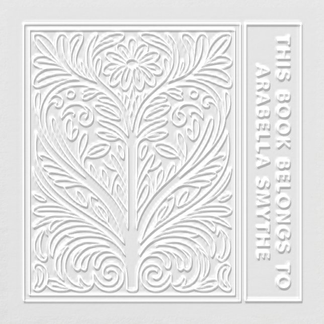 This Book belongs to Morris Style Library Book Embosser (Design)