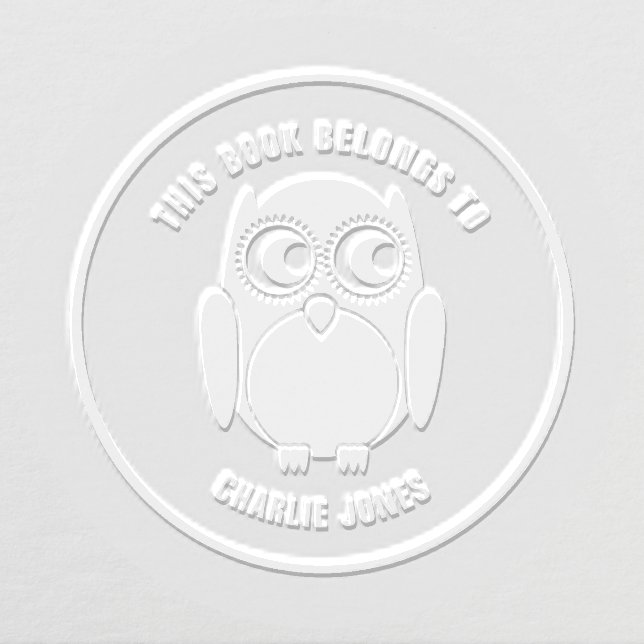 This Book Belongs To Owl Embosser (Design)