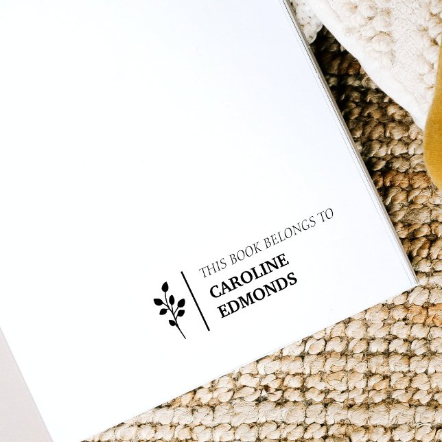 This Book Belongs To Personalized Name Self-inking Stamp (Creator Uploaded)