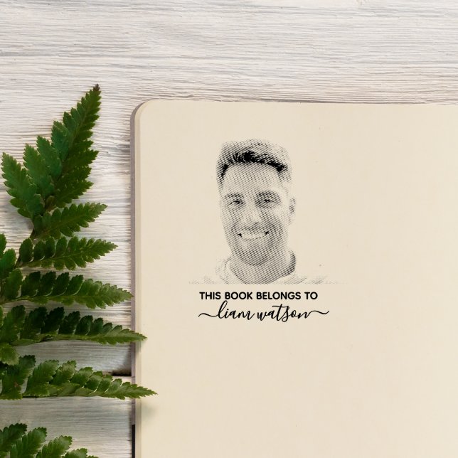 This book belongs to personalized photo rubber stamp (Creator Uploaded)