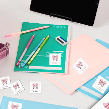 This book belongs to Pink Cute School Pencil Bow 