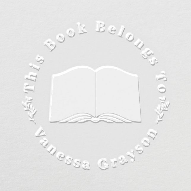 This Book Belongs To Seal Embosser (Design)