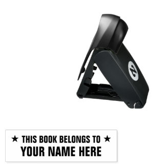 THIS BOOK BELONGS TO self inking pocket stamp