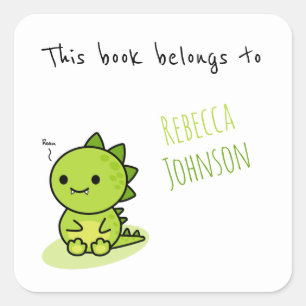 This book belongs to square sticker