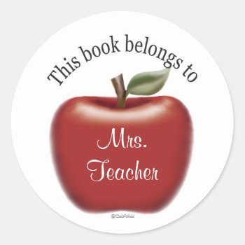 This Book Belongs To Sticker by mybabybundles at Zazzle