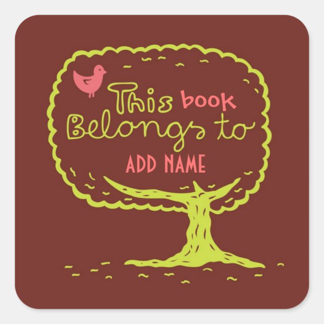 This book belongs to Sticker (Front)