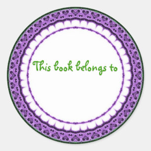 THIS BOOK BELONGS TO... stickers