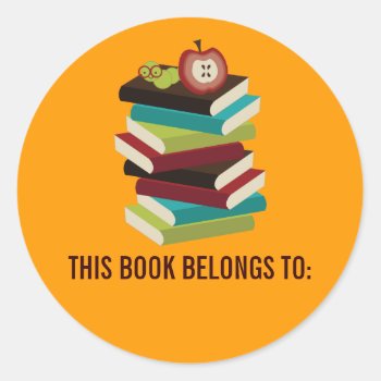 This Book Belongs To Stickers by whupsadaisy4kids at Zazzle