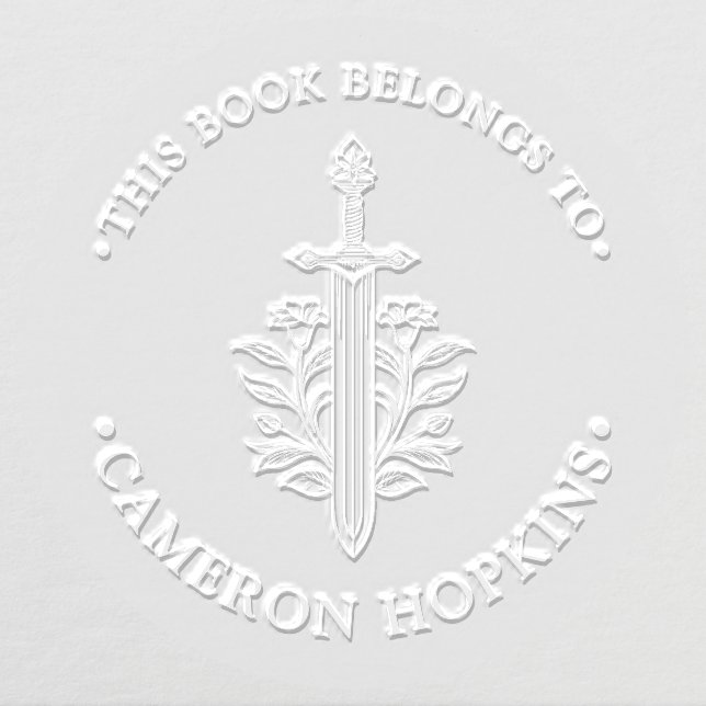 This Book Belongs To Sword Embosser (Design)