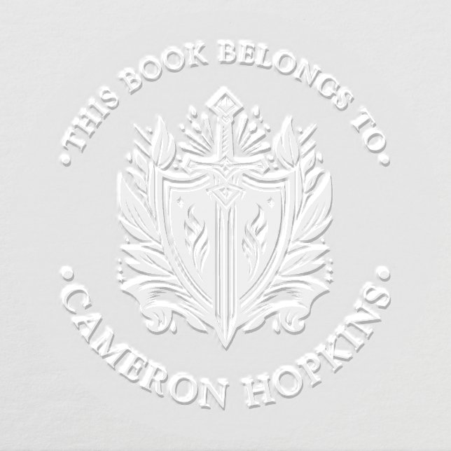 This Book Belongs to Sword Embosser (Design)