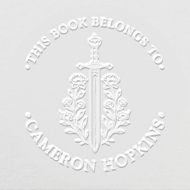 This Book Belongs To Sword Embosser (Design)