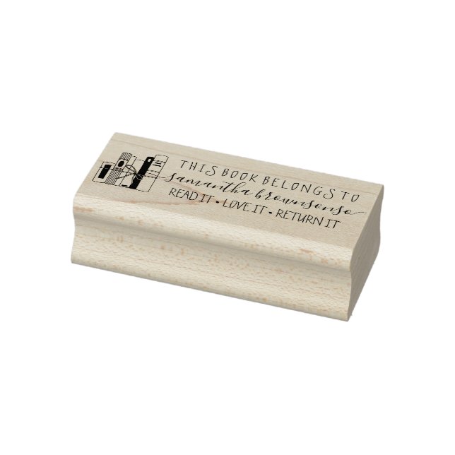 This Book Belongs To Teacher Business Rubber Stamp (Stamp)