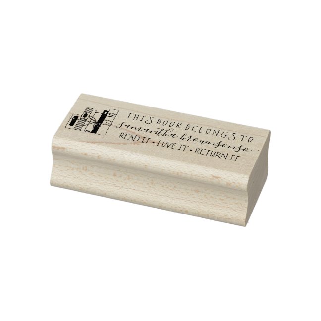 This Book Belongs To Teacher Business Rubber Stamp