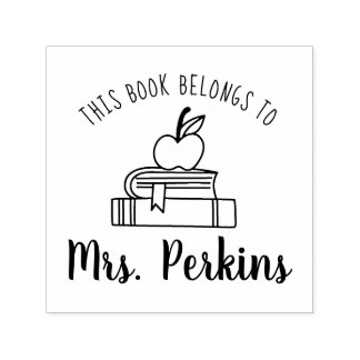 This Book Belongs To Teacher Name Self-inking Stamp