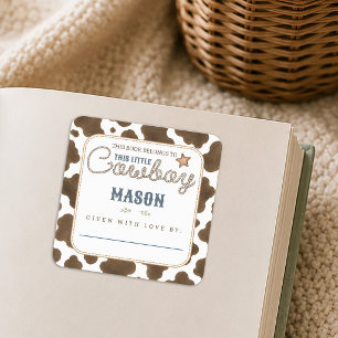 This Book Belongs to this Little Cowboy BookPlate