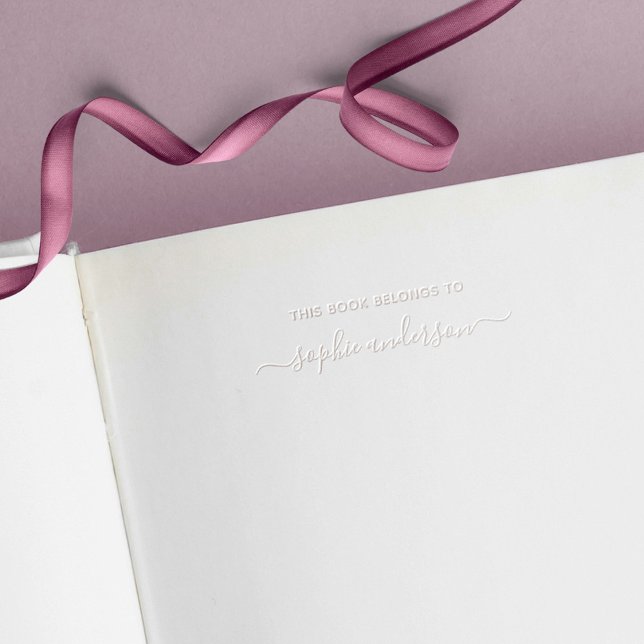 This Book Belongs To Trendy Script Name  Embosser (Creator Uploaded)