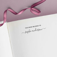 This Book Belongs To Trendy Script Name