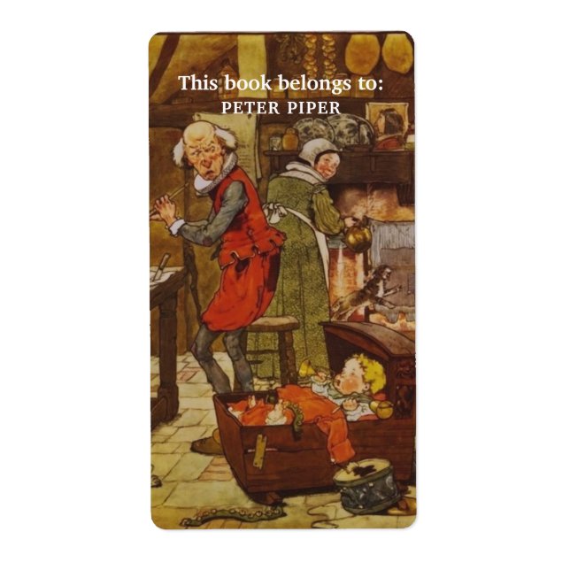 This Book Belongs to Vintage Childrens Bookplate (Front)