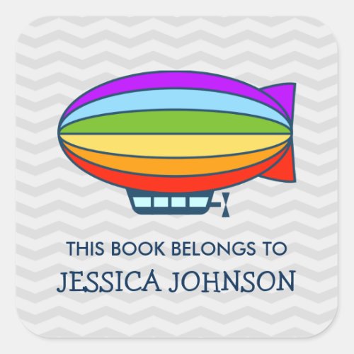 This book belongs to zeppelin bookplate stickers