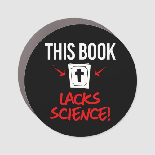This book lacks science car magnet