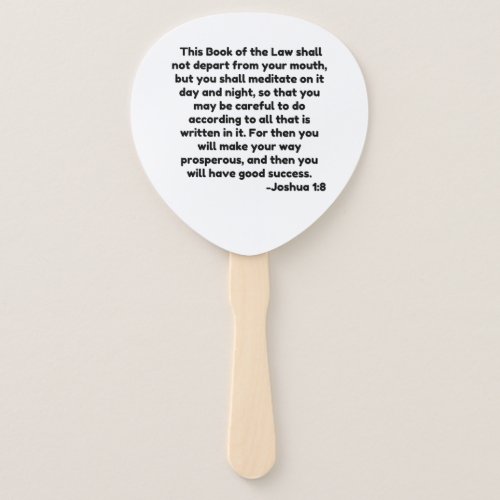 This Book of the Law shall not depart from your mo Hand Fan